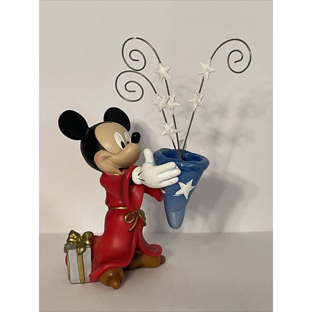 Mickey Mouse Fantasia Photo Clip Holder Sorcerer Hat Hold Up To Three Photos